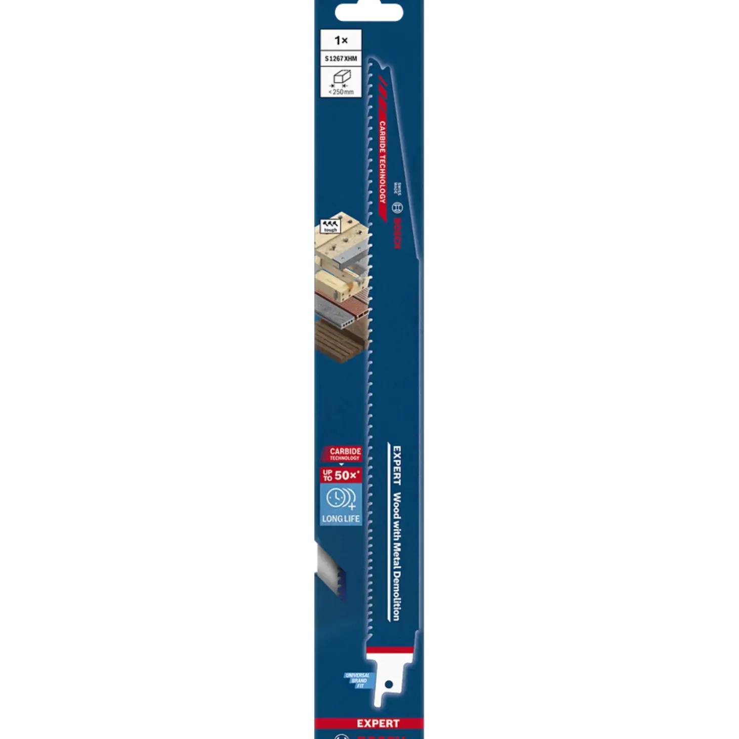 Bosch Expert 1267 XHM bajonetsavklinge wood with metal demolition 300 mm