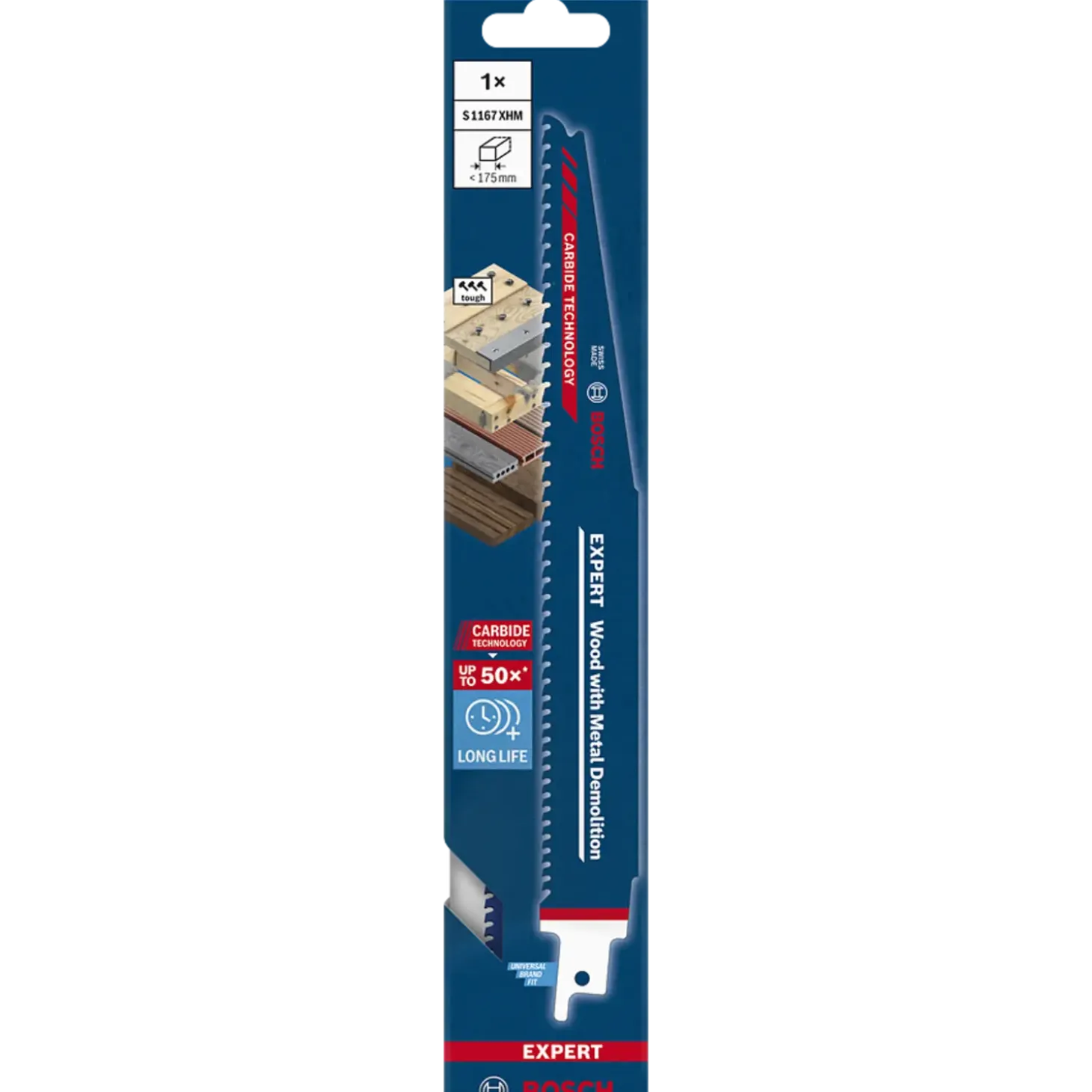 Bosch Expert 1167 XHM bajonetsavklinge wood with metal demolition 225 mm