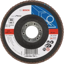 Bosch Expert X551 lamelslibeskive til metal korn 80 Ø115 mm