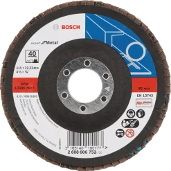 Bosch Expert X551 rondelslibeskive til metal korn 40 Ø115 mm