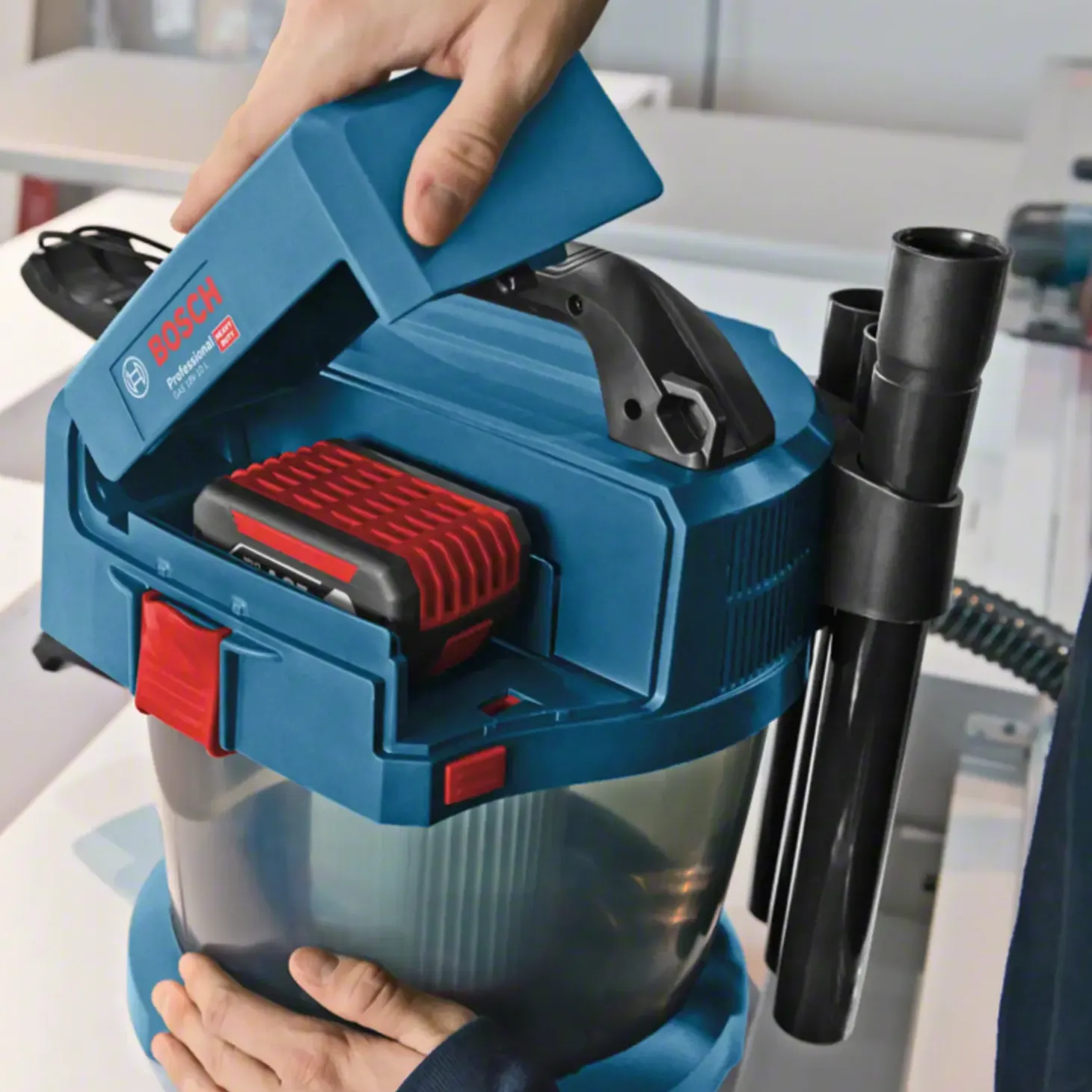 Bosch GAS 18V-10 L akku støvsuger inkl. tilbehør