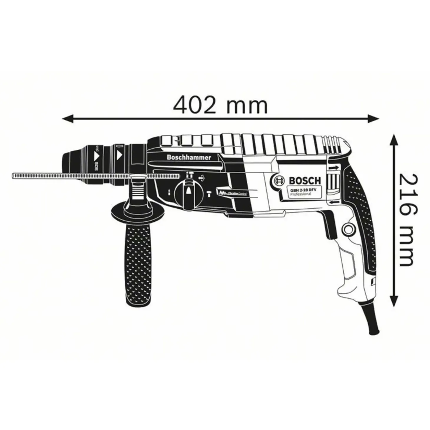 Bosch GBH 2-28 SDS-plus borehammer 230V