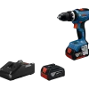 Bosch GSB 18V-65 slagboremaskine 2x5Ah batteri og L-BOXX