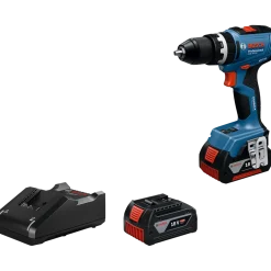 Bosch GSB 18V-65 slagboremaskine 2x5Ah batteri og L-BOXX