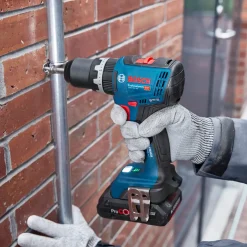 Bosch GSB 18V-65 slagboremaskine 2x5Ah batteri og L-BOXX