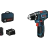 Bosch GSR 12V-15 akku bore-skruemaskine 2 x 2,0 Ah batterier og lader
