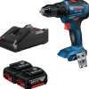 Bosch GSR 18V-55 akku bore-skruemaskine - inkl. 2 x 5,0 Ah batteri og lader
