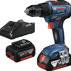 Bosch GSR 18V-55 akku bore-skruemaskine - inkl. 2 x 5,0 Ah batteri og lader