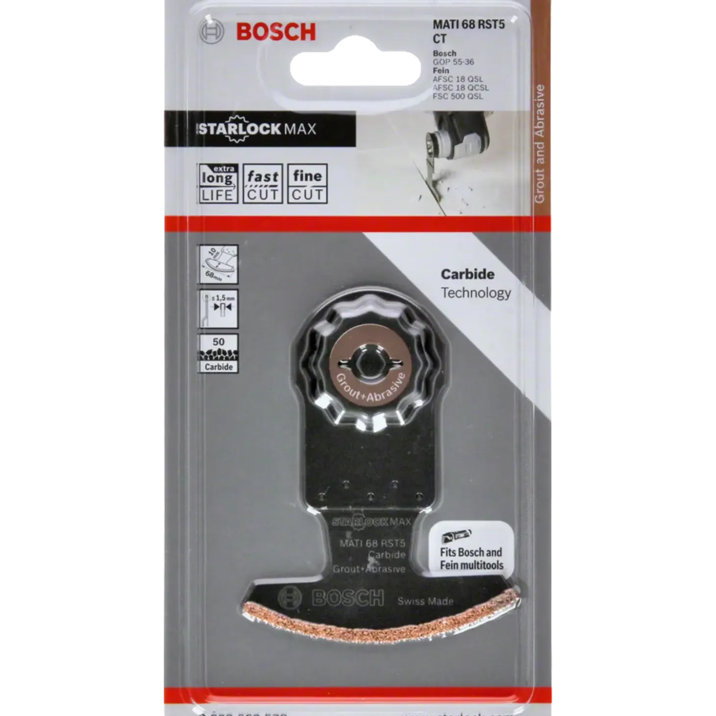 Bosch MATI 86 RST5 karbid-RIFF multicutterklinge til fugefræsning