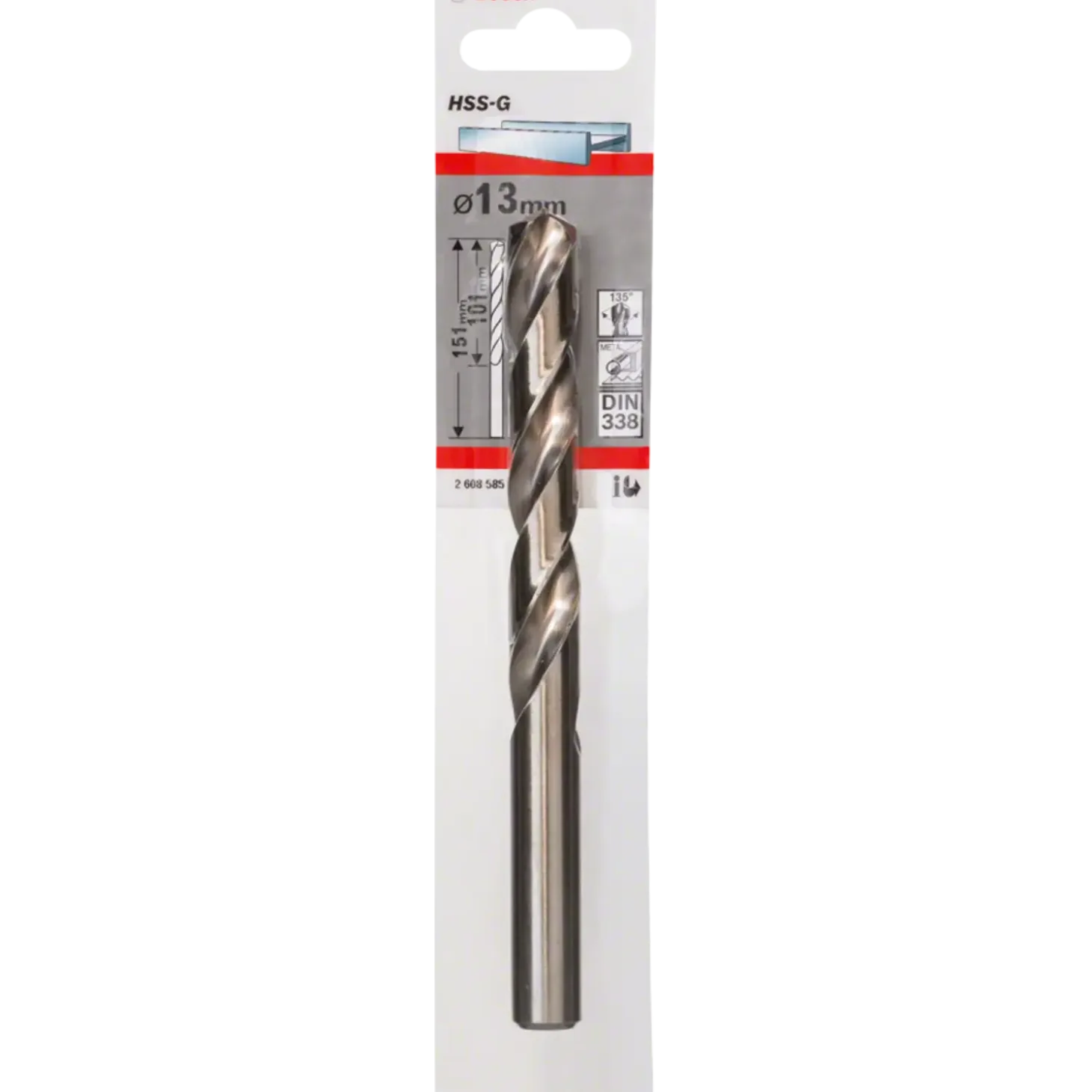 Bosch Metalbor HSS-G, DIN 338 13x151 mm