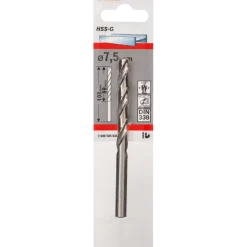 Bosch Metalbor HSS-G, DIN 338 7,5x109 mm