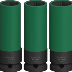 Bosch PRO Impact Socket Set med PET-dæksler, 1/2", ekstra dyb, 3 stk.