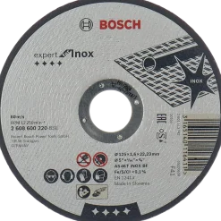 Bosch PRO limet skæreskive i rustfrit stål og metal, 125x1,6x22,23 mm, lige, oSa