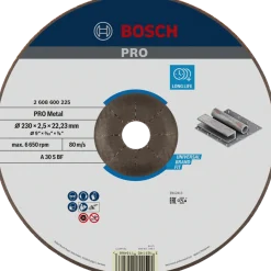 Bosch PRO Metal limet skæreskive, 230x2,5x22,23 mm, oSa