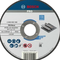 Bosch PRO Metal skæreskive, 125x2,5x22,23 mm