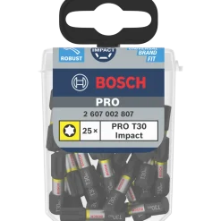 Bosch PRO Torx slagbor, T30, 25 mm, 10 x 25 stk.