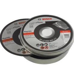 Bosch skæreskive lige Inox Ø125x1x22,33 mm. Pk. a 10 stk.
