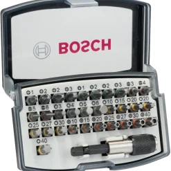 Bosch Skruetrækkerbitsæt PH, PZ, H, T og 'Quick Change'-universalholder, 32 dele