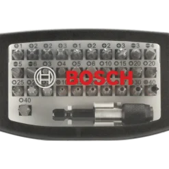 Bosch Skruetrækkerbitsæt PH, PZ, H, T og 'Quick Change'-universalholder, 32 dele