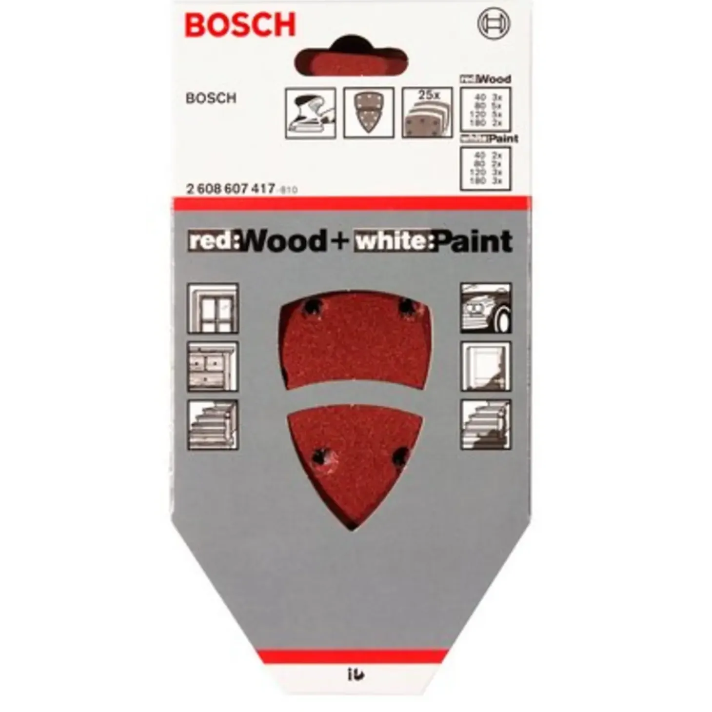 Bosch slibeark til PSM 160 multisliber 25 stk
