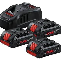 Bosch startersæt PC 18V inkl. 3 x 4 Ah batterier