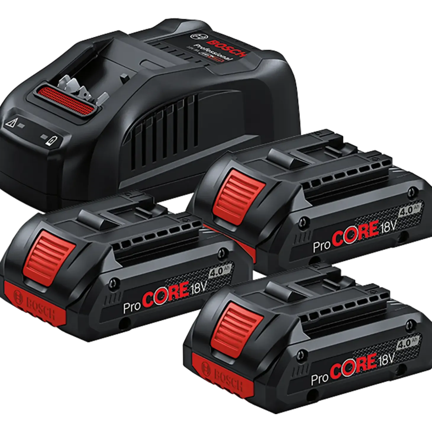 Bosch startersæt PC 18V inkl. 3 x 4 Ah batterier
