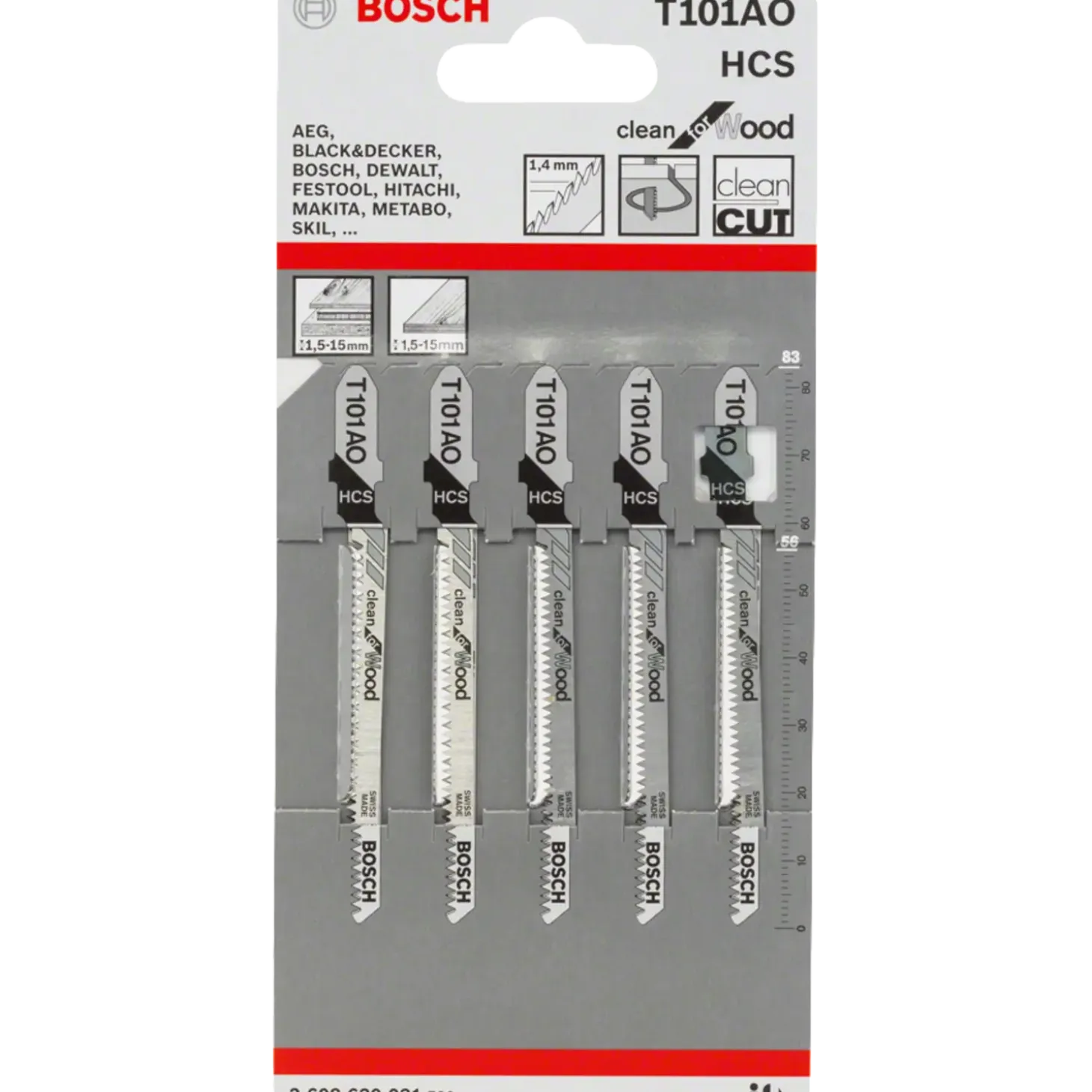 Bosch Stiksavsklinge T 101 AO 83 mm