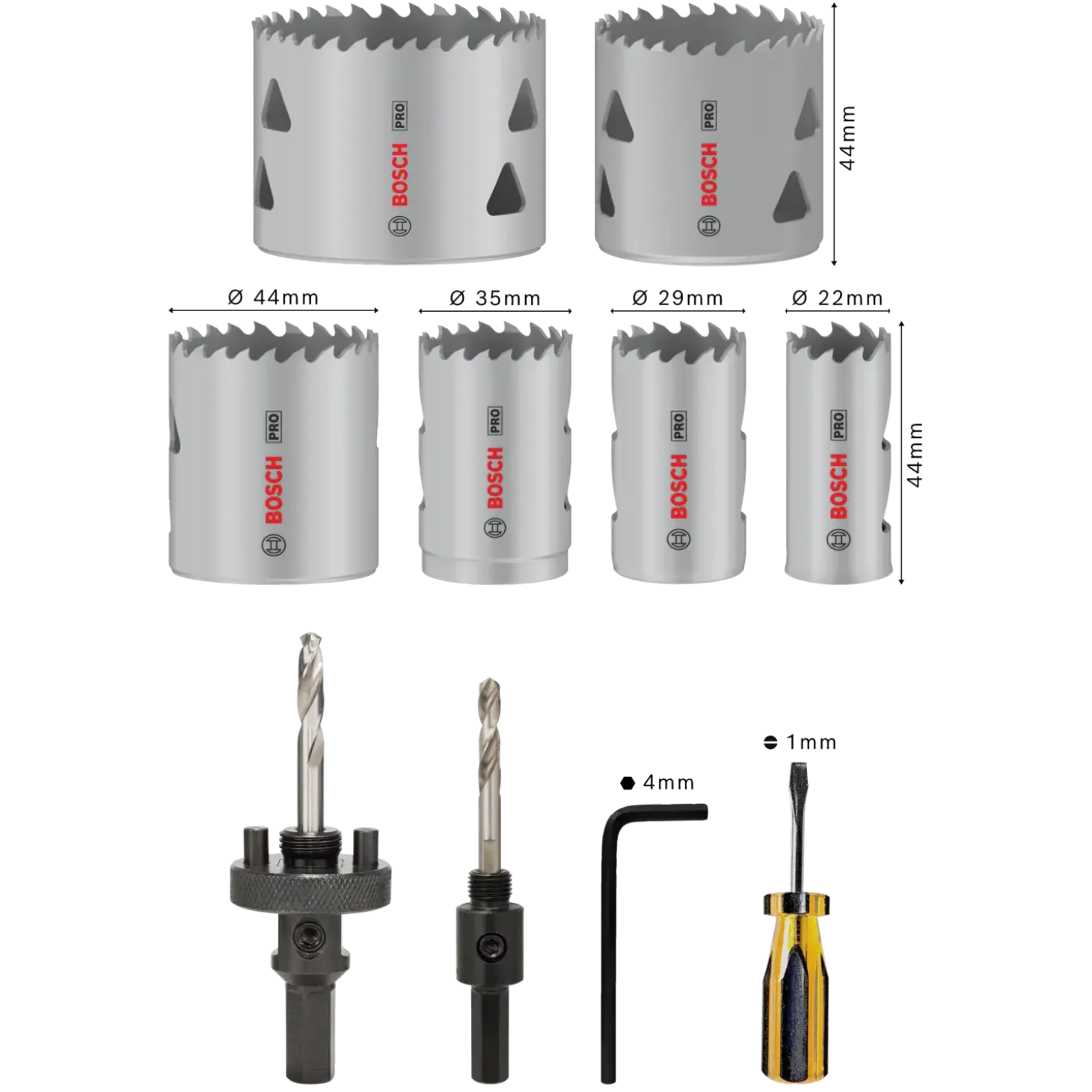 Bosch ST Multi Bimetal hulsavsæt 15 dele 19-76 mm