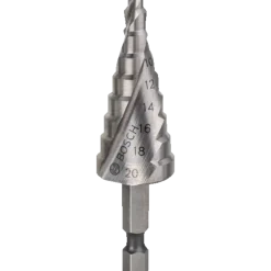 Bosch trinbor HSS sekskantet skaft 9 trin (juletræ)  Ø4-20 mm