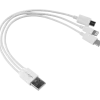 Bycph Kabel - USB til 3-i-1 USB-C/Micro-USB/Lightning, 0,2 m