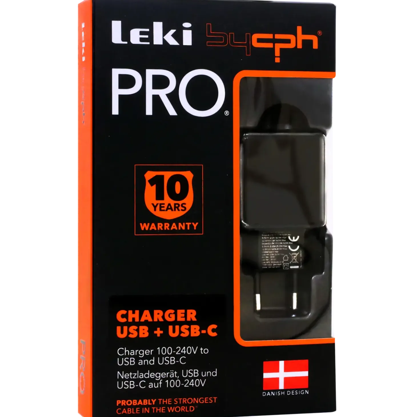 Bycph PRO Adapter - 220V Netlader til USB/USB-C