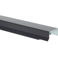 Bygtjek sternkapsel lige 25x25x1000 mm sort/alu