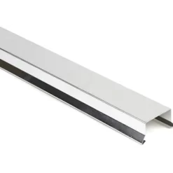 Bygtjek sternkapsel lige 25x25x1000 mm sort/alu