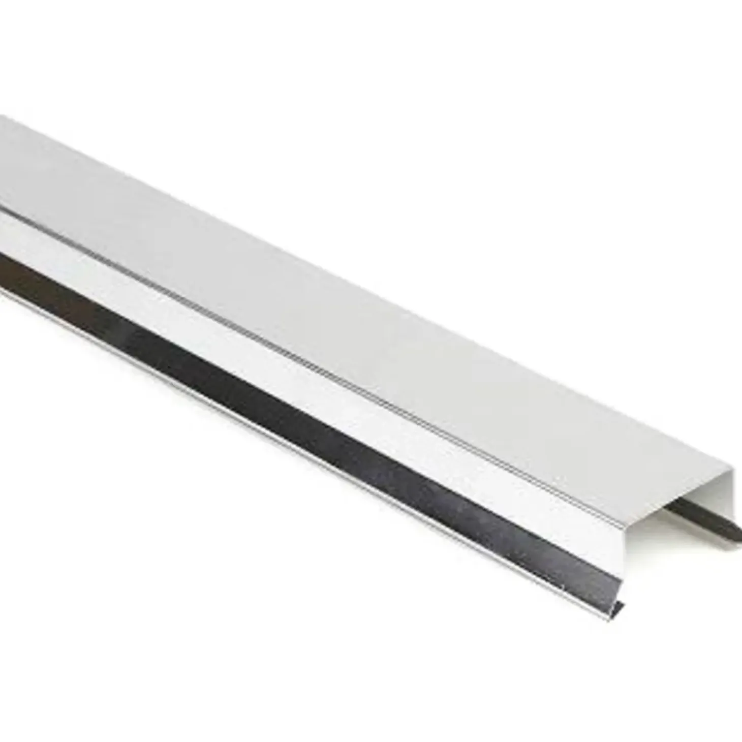 Bygtjek sternkapsel lige 25x25x1000 mm sort/alu