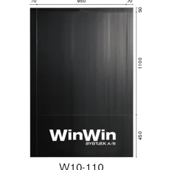 Bygtjek WinWin plade sort 450x950x50x850 mm