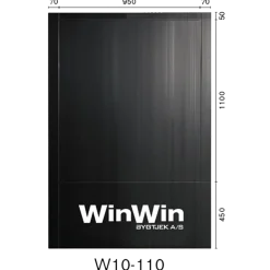 Bygtjek WinWin plade sort 450x950x50x850 mm