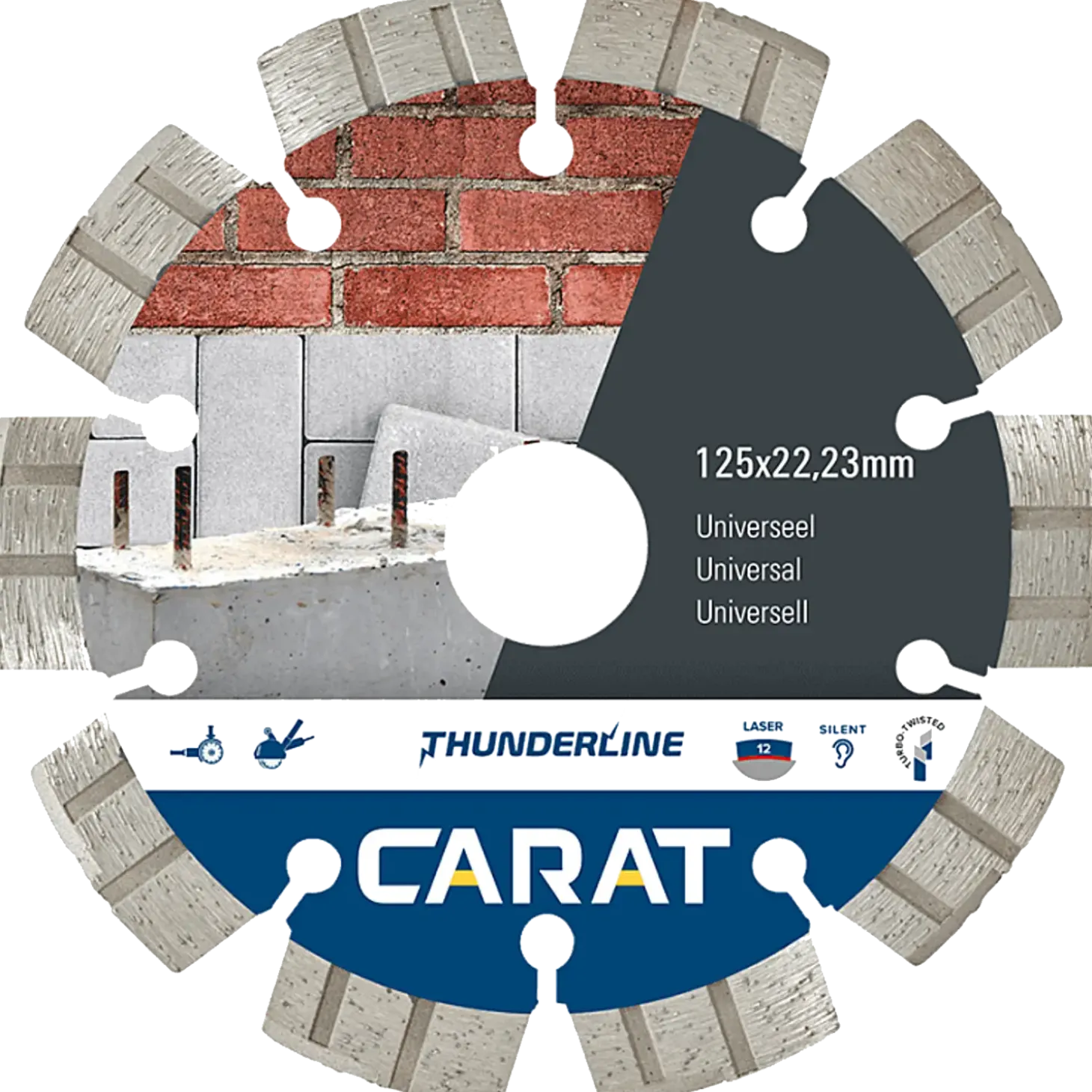 Carat CEB-TT diamantklinge universal Ø125 mm