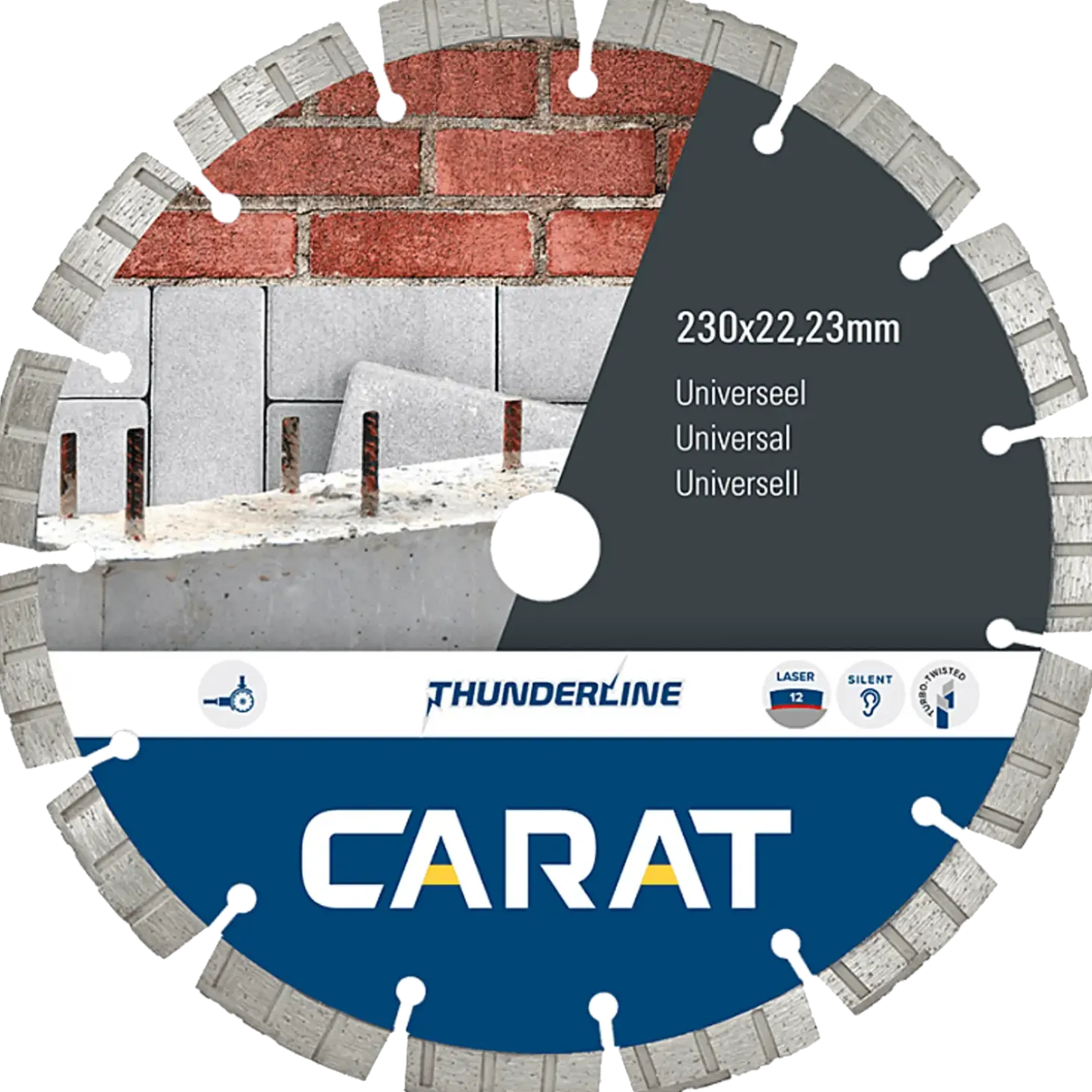 Carat CEB-TT diamantklinge universal Ø125 mm