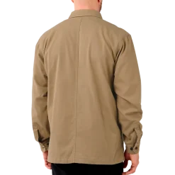 Carhartt canvas fleece foret skjortejakke dark khaki str. S