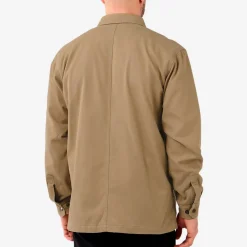 Carhartt canvas fleece foret skjortejakke dark khaki str. S