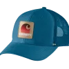 Carhartt canvas mesh back C patch kasket blå onesize