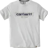 Carhartt force s/s logo graphic t-shirt hvid str. M
