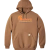 Carhartt graphic hooded swetshirt brun str. L