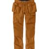 Carhartt 105070 steel cargo multi-pocket bukser Brun str. 36-32