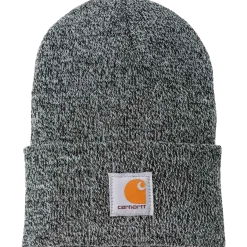 Carhartt strikhue med logo black/white