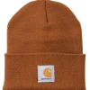 Carhartt strikhue med logo brown