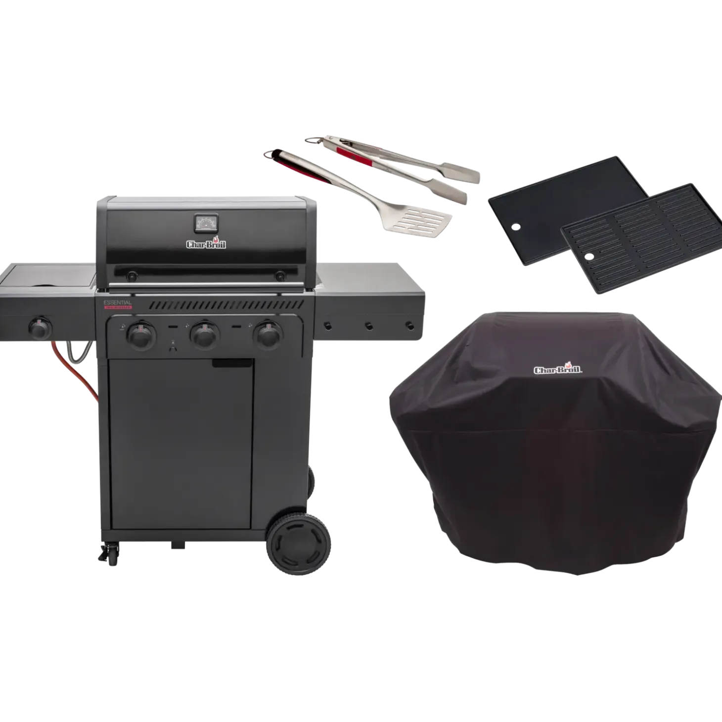 Char-Broil Essential 3 G gasgrill - inkl. tilbehørspakke
