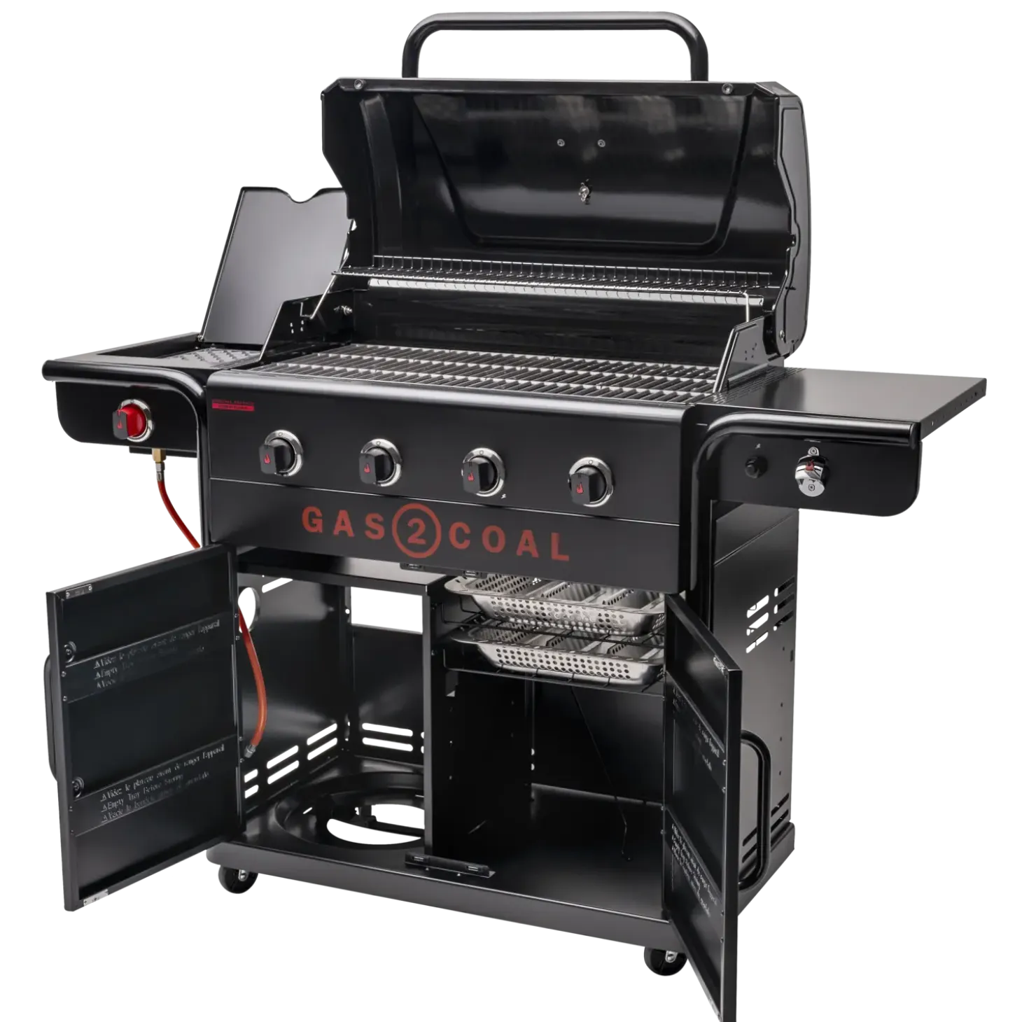 Char-Broil Gas2Coal Special Edition 4 - hybridgrill (gasgrill/kulgrill) med 4 brændere