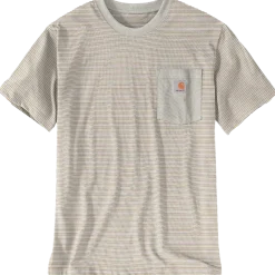 Charhartt relaxed S/S pocket stripe t-shirt lys str. XL