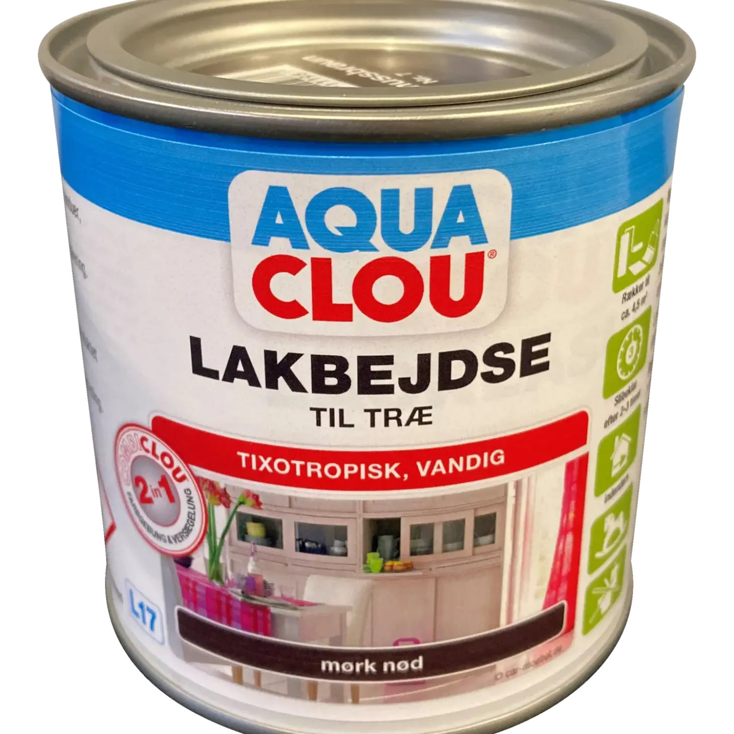 Clou Combi L17 lakbejdse mørk nød 370 ml